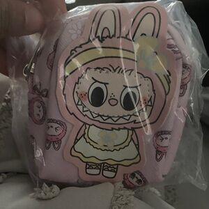 Pink Cartoon Character Mini Wallet